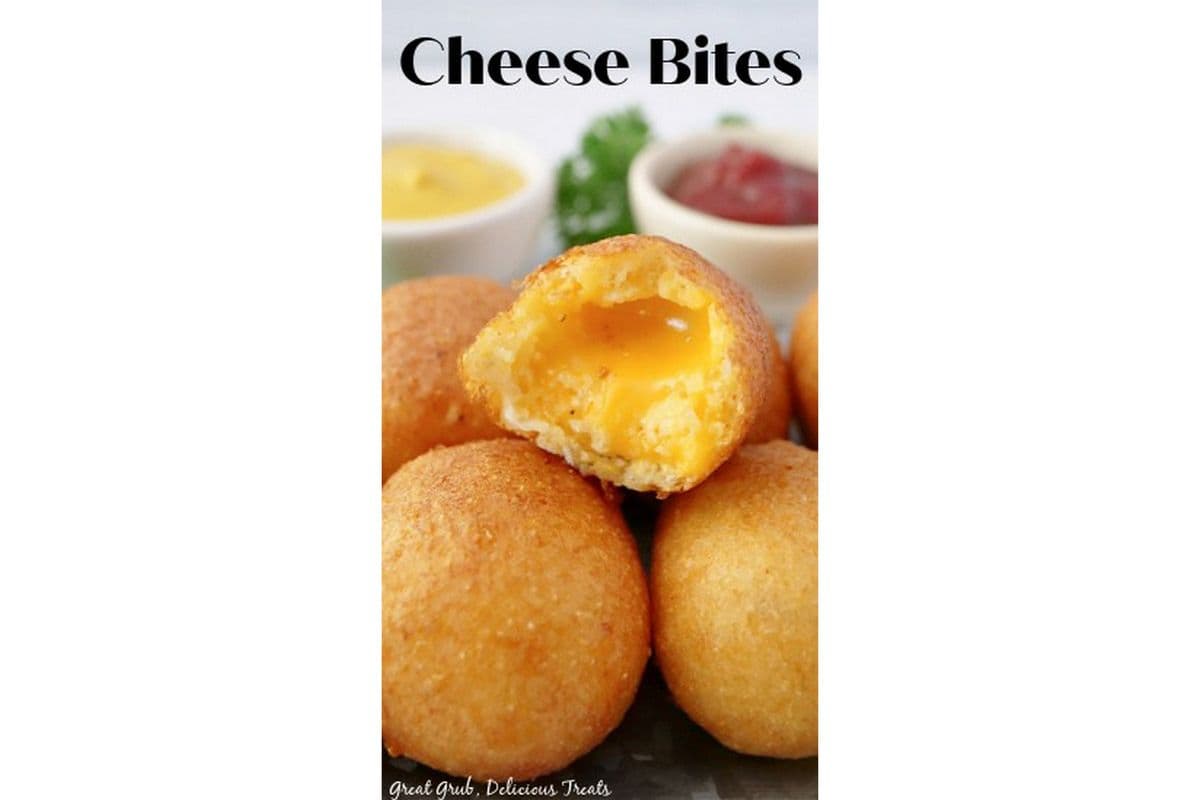 Cheddar Cheese Ball (10 pcs) and a Dip