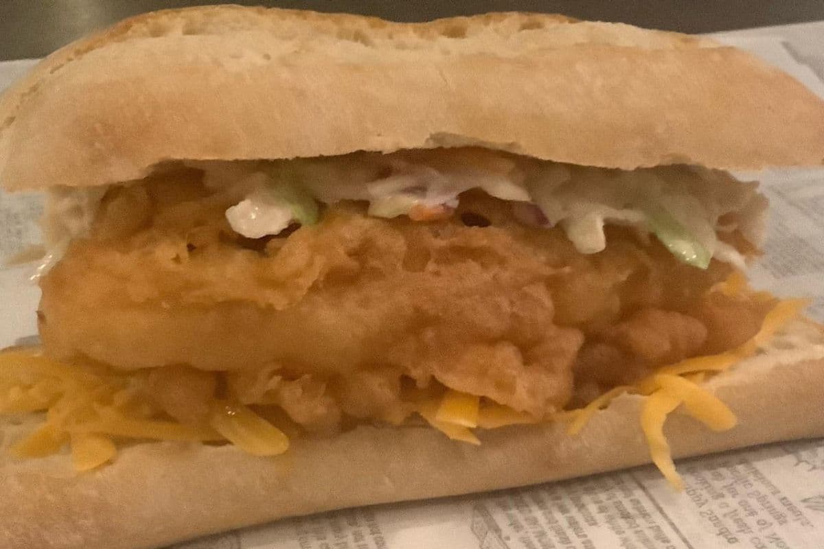 Halibut Po' Boy with Fries