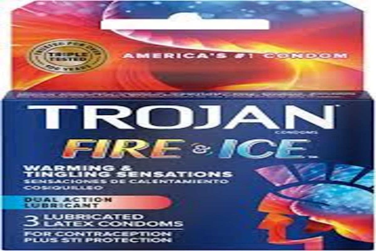 Trojan Fire and Ice 3 Dual Action Lubricant Condom
