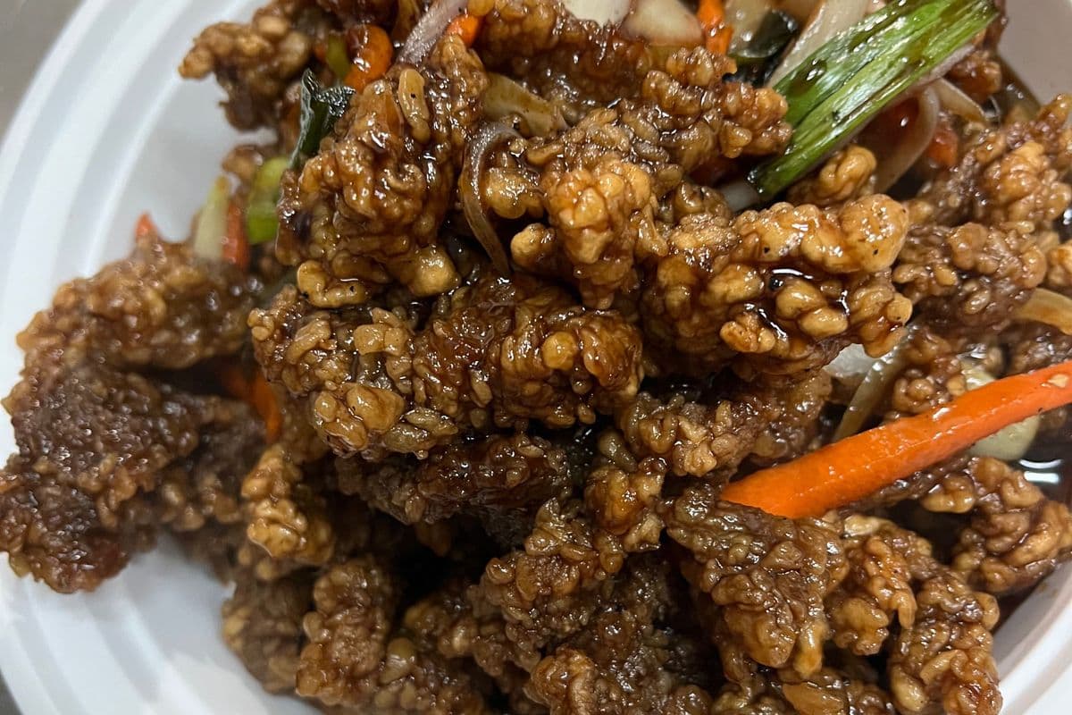 Ginger fried beef牛丝
