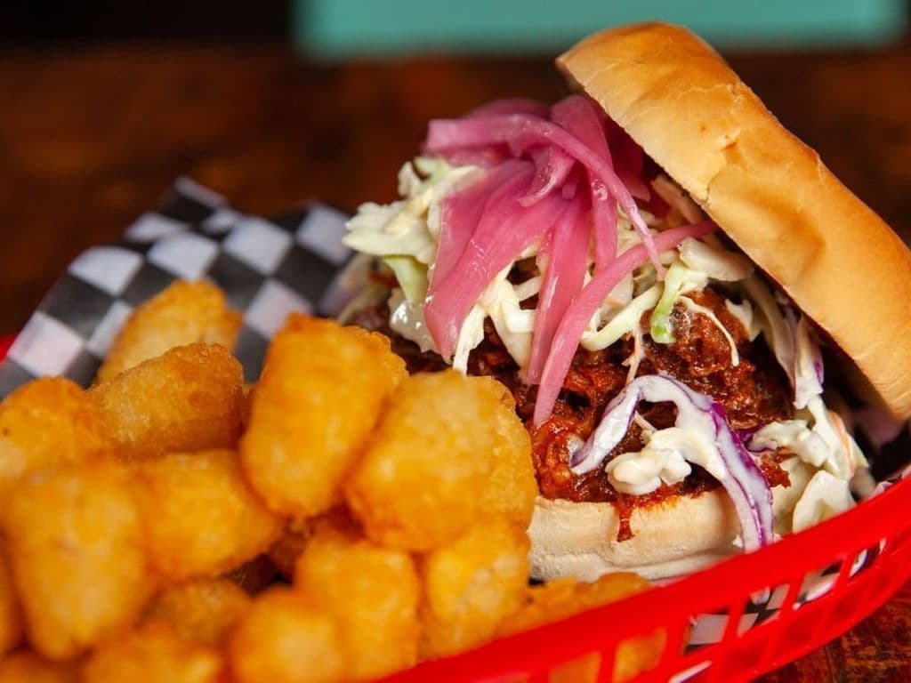 VEGAN BBQ Jack Fruit Sammie