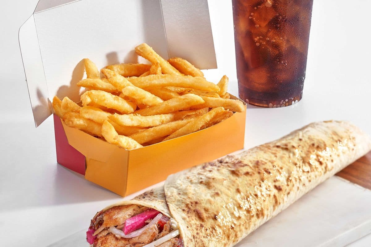Tornado Beef wrap combo