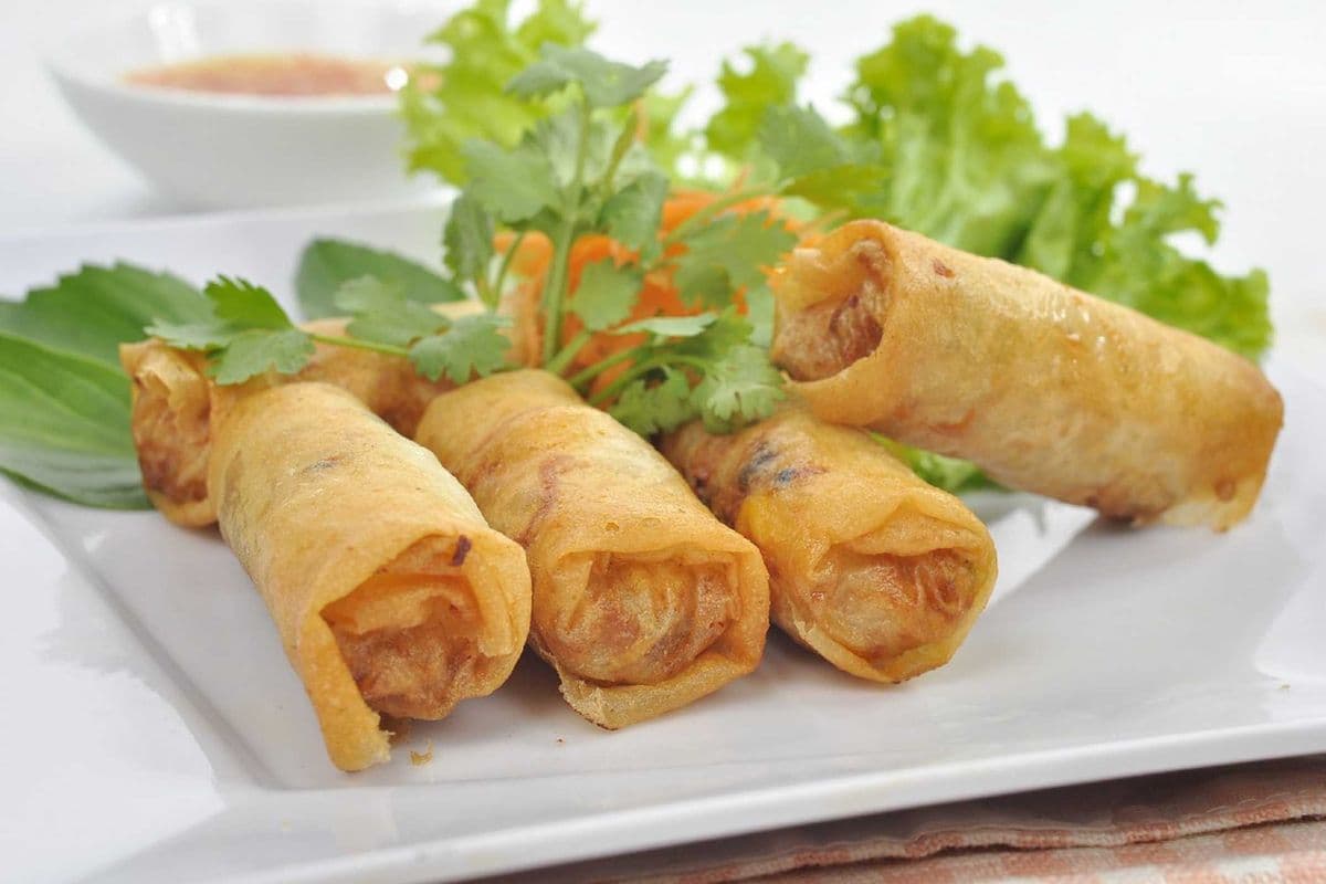 1. Vegetable Spring Roll (4 pcs)