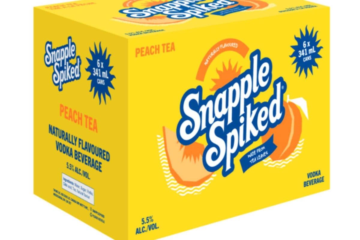 SNAPPLE SPIKED PEACH TEA (1 x 6 x 341ML)