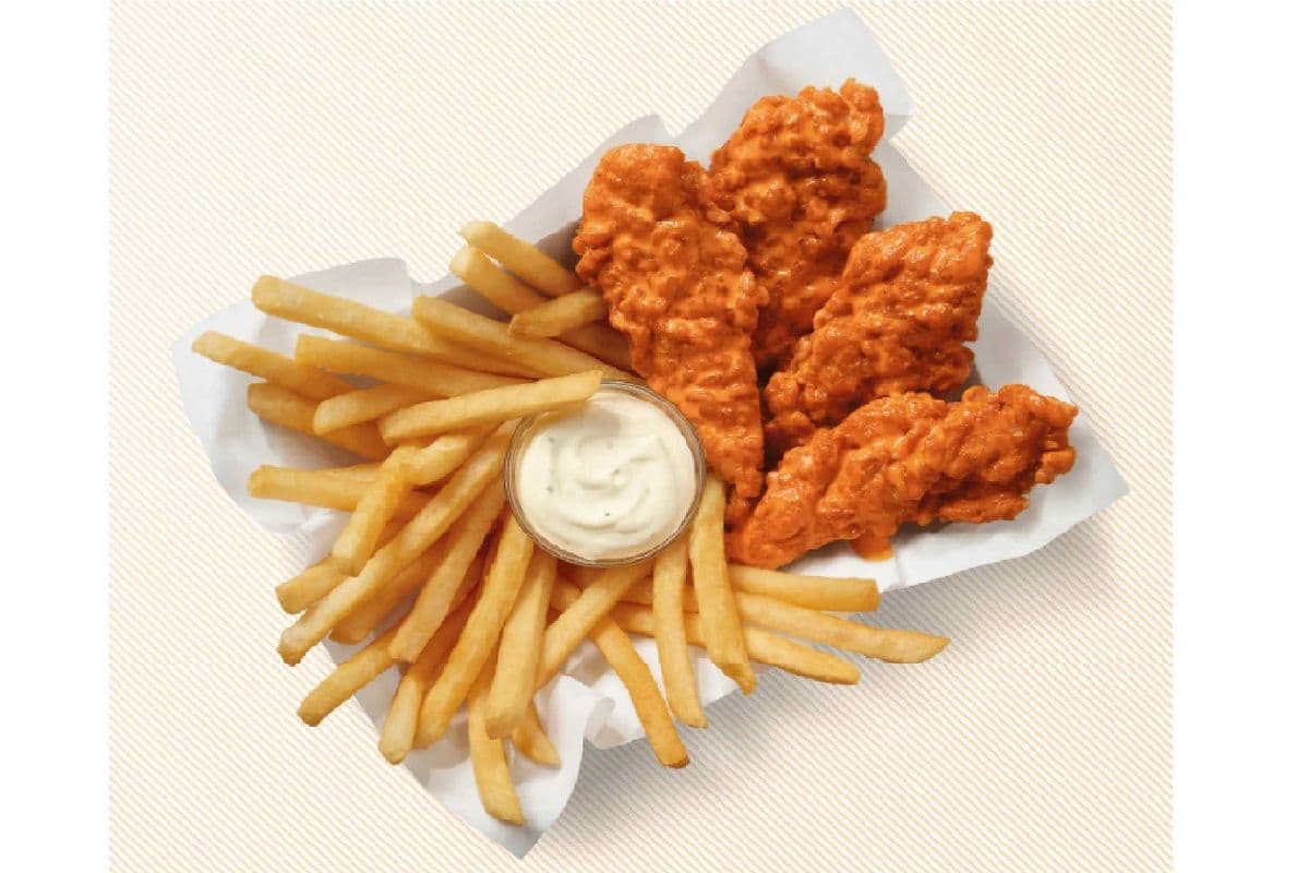 Buffalo Sauced & Tossed Chicken Strips Basket