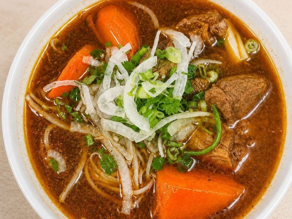 110. Beef Stew Egg Noodle Soup
