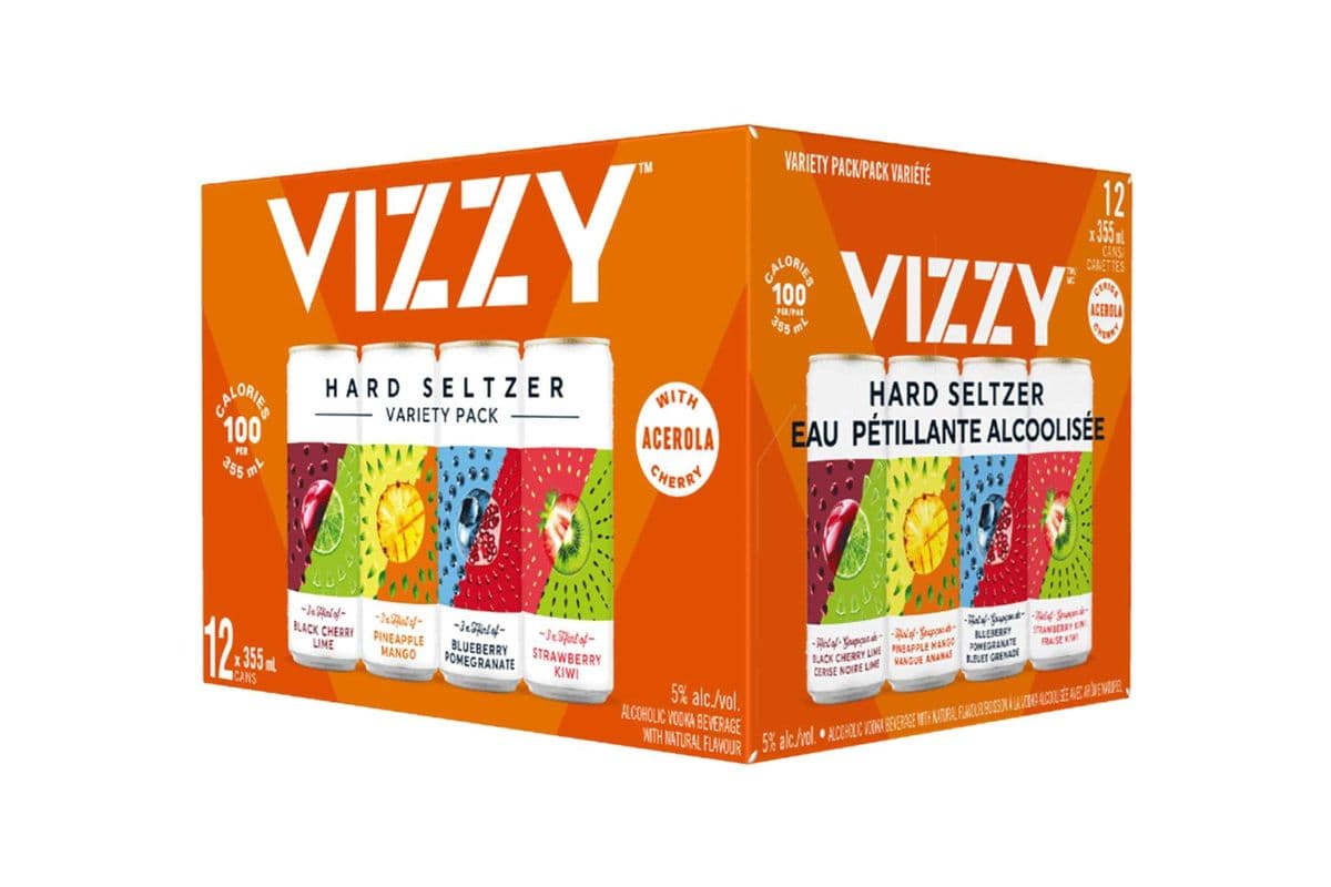 Vizzy Hard Seltzer Variety Pack (12 x 355 ml Cans)