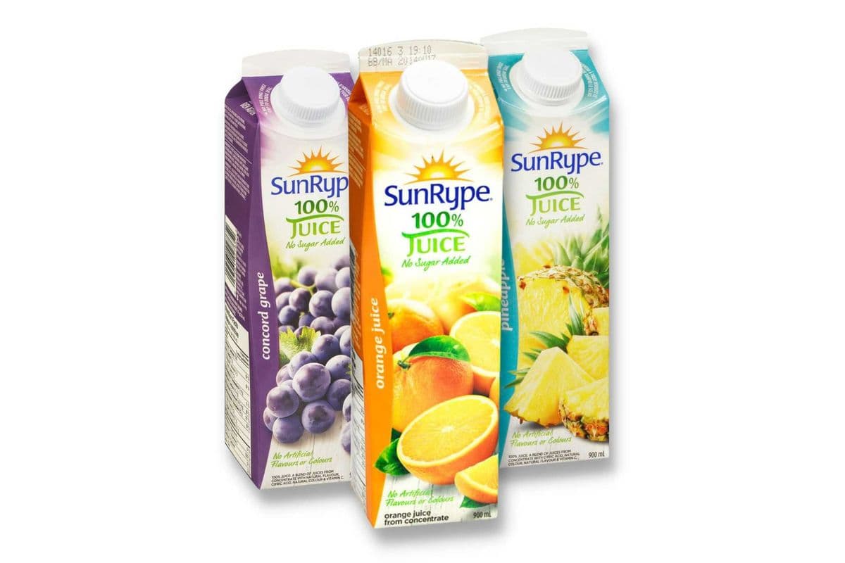 Sunrype Fruit Beverages (900 ml)