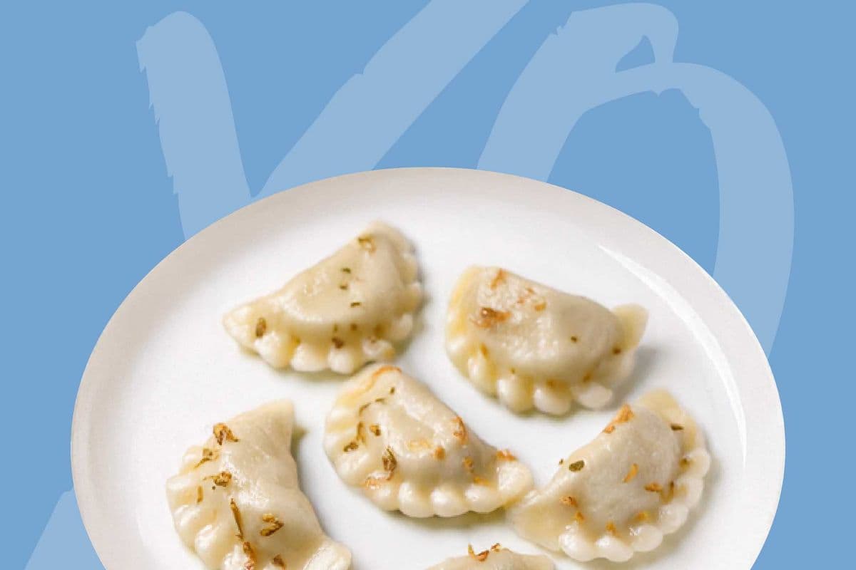 Vegan Balsamic Mushroom & Onion Pierogi