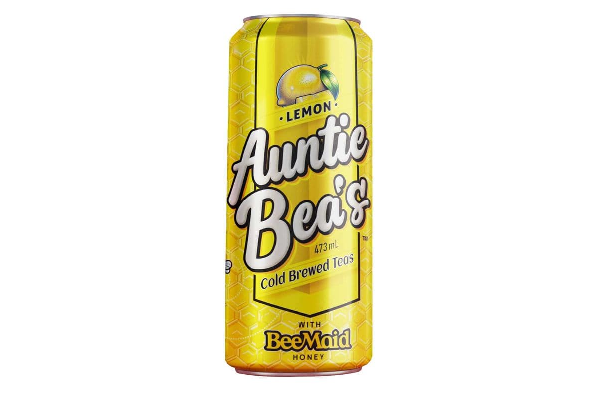 Auntie Bea's COLD Brewed Tea LEMON - 473ml Single Can (473ml)