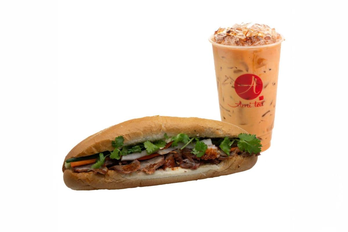 Glazed VBBQ Char Siu Pork Banh Mi Sub Meal Value Combo Meal