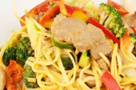 85. Chicken Red Curry Rice Noodles