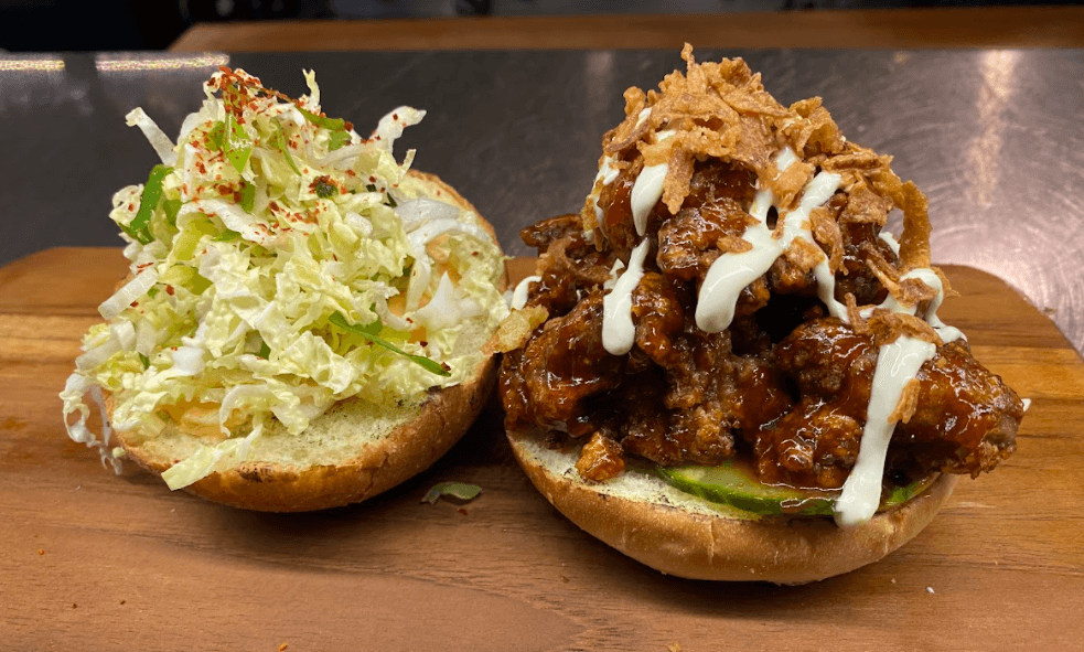 General Tso Chicken Burger