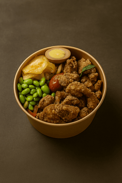 Egg Fried Rice w/ Deep Fried Pork Chop/chicken chop/salty Peppery chicken / 炸物蛋炒飯