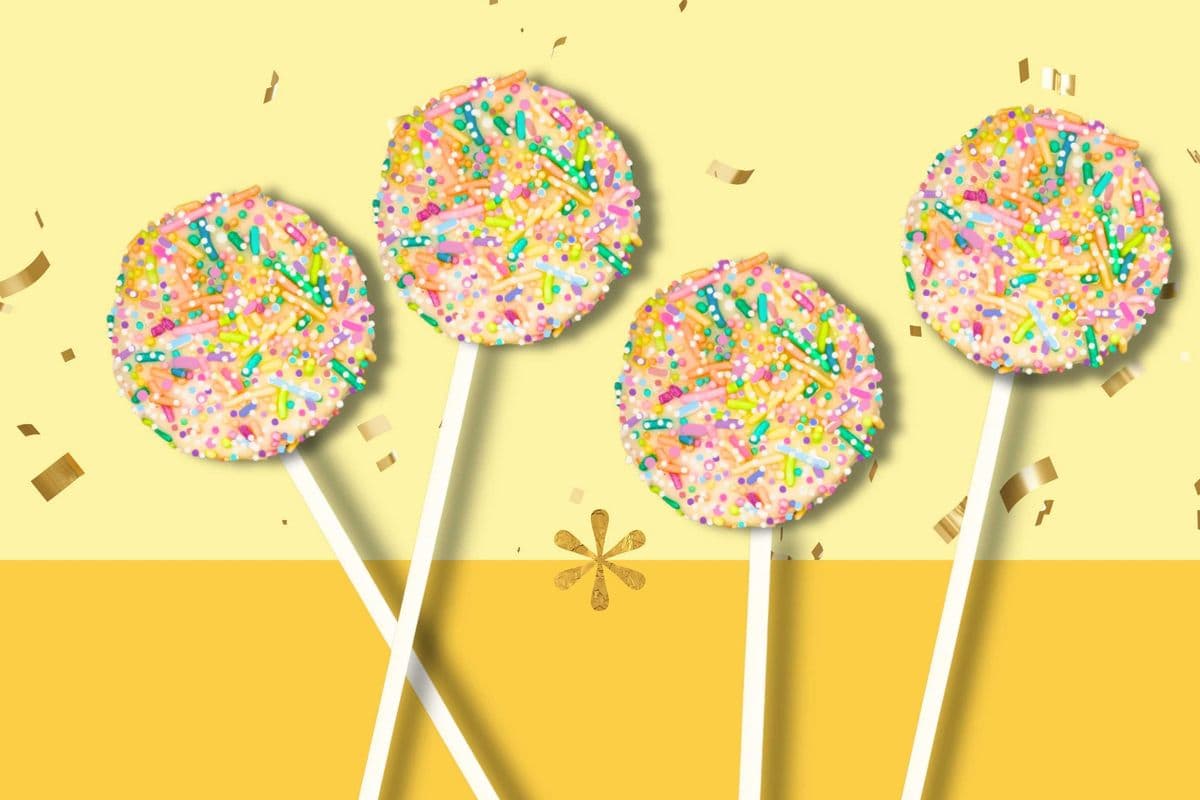 Vanilla Confetti Lolli-cake (1 pc)
