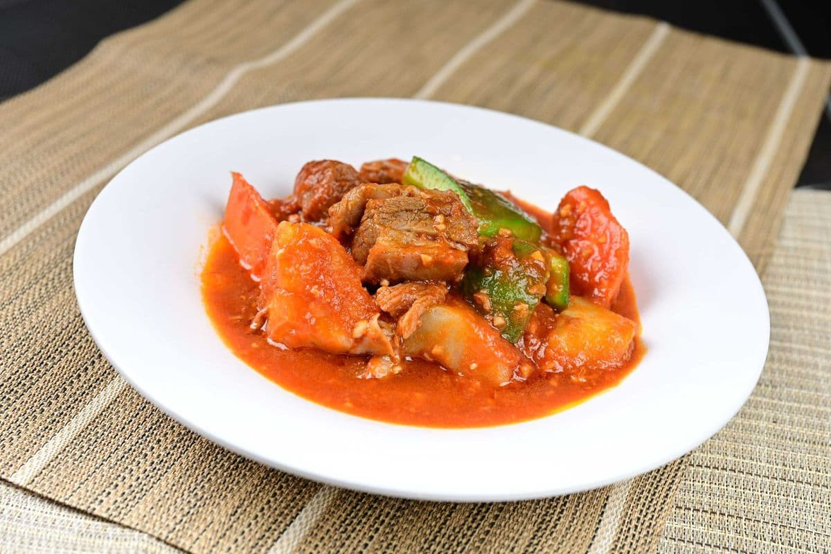 093. Tomato Sauce Beef Brisket with Rice