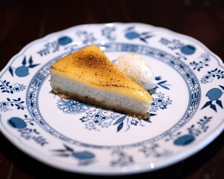 Lemon Brûlée Cheesecake