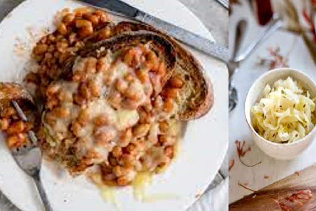 Baked Beans and Brie on Toast