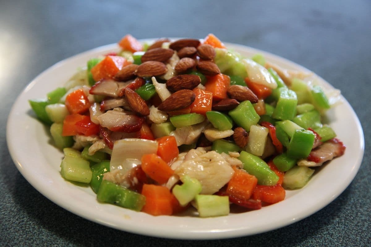 148. Deluxe Diced Vegetables with Almonds