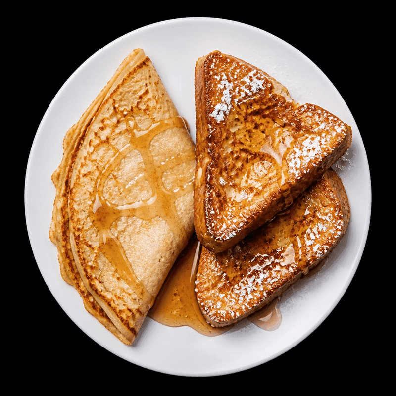 DEJ - CRÈPE OU PAIN DORÉ / BREAKFAST - CREPE OR FRENCH TOAST