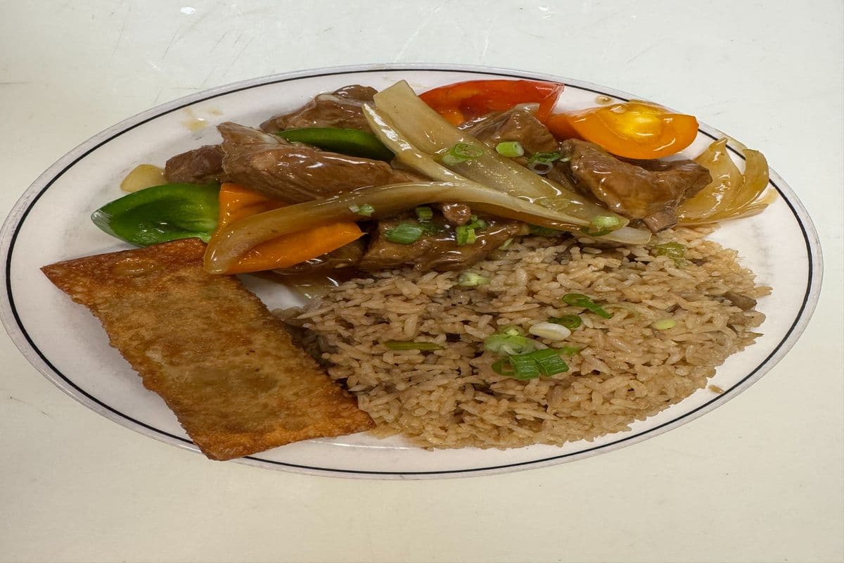 Chicken Fried Rice, Garlic Spareribs and 1 Egg Roll.No substitution (New Item )