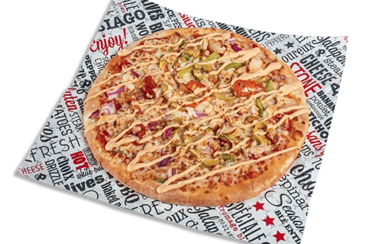 7. Pizza 10" au poulet épicé