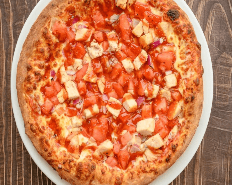 Mini pizza poulet
