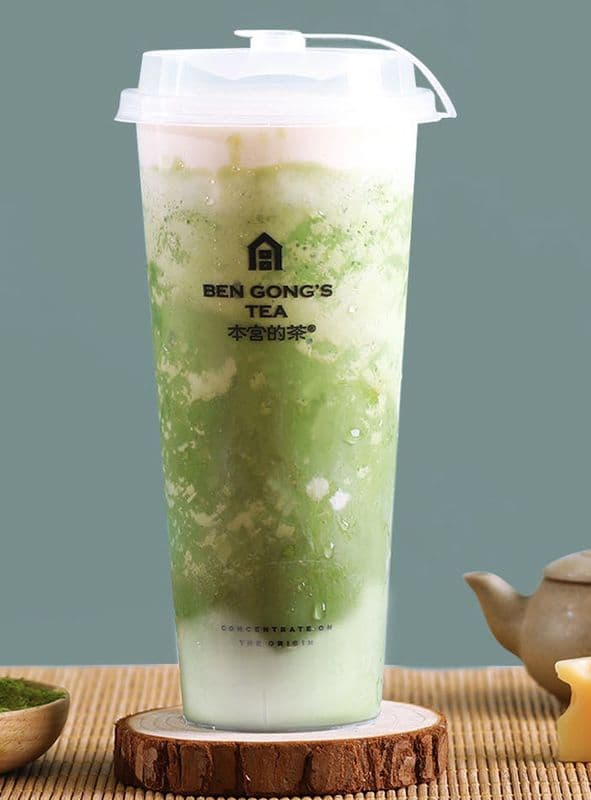 Matcha cheese Slush / 抹茶芝⼠冰沙