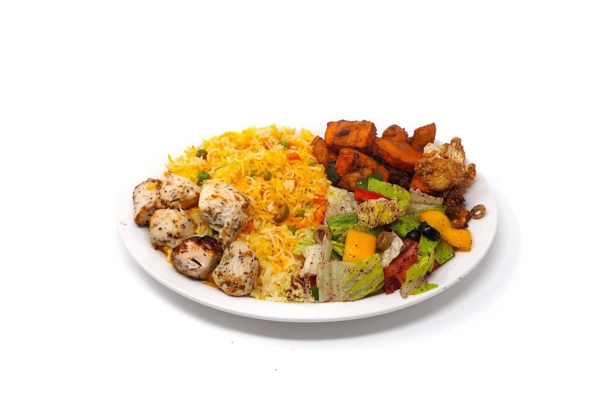 Chicken Souvlaki Plate