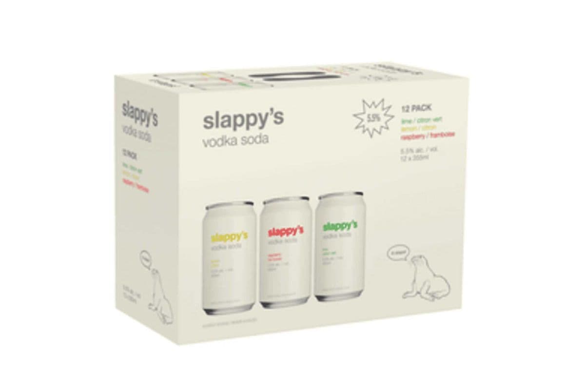 Slappy's Vodka Soda Variety (12 x 355ml Can)