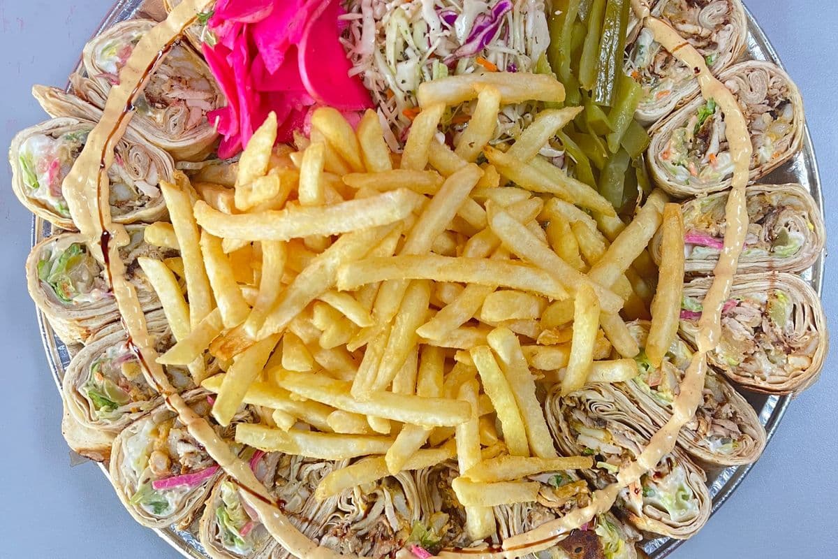 Chicken Family Saj Platter