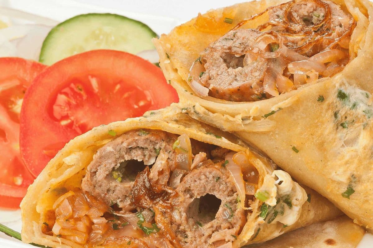 Two X Chicken Seekh Kebab Kathi Roll