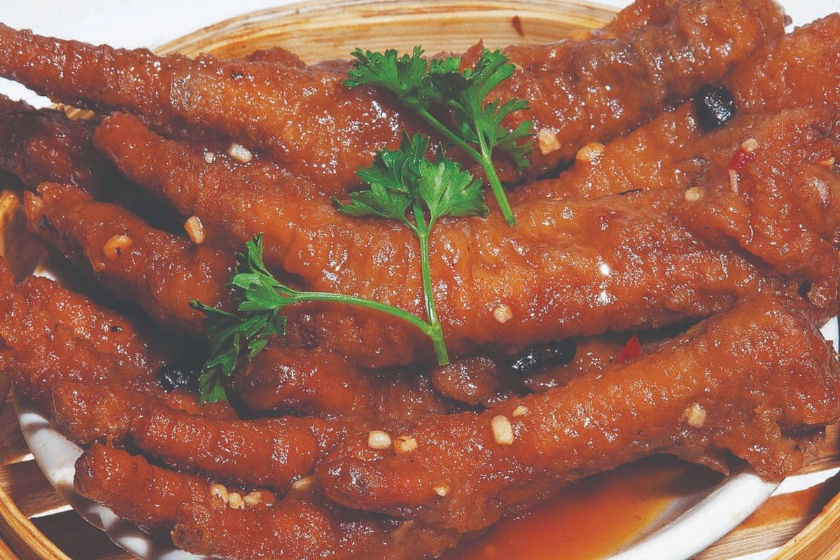 9. Steamed Chicken Feet in Sichuan Sauce
