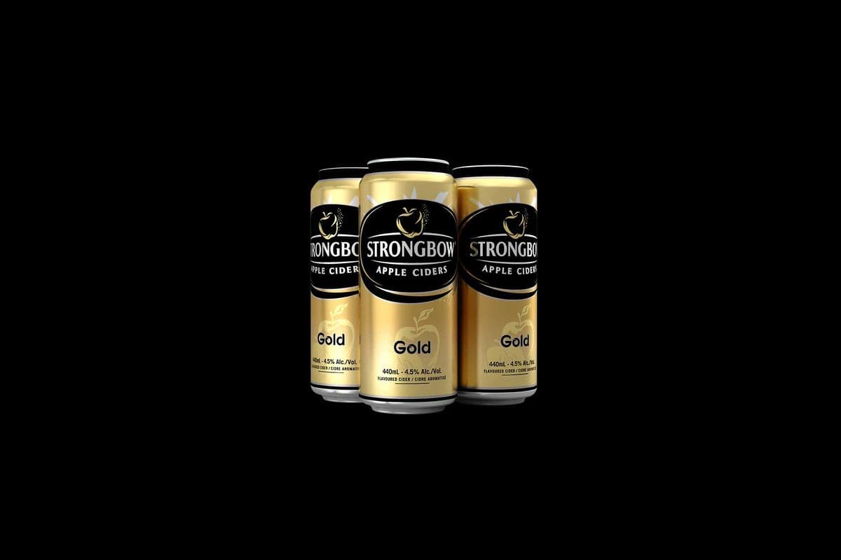 Strongbow Gold Apple Cider (4 Cans) (4 x 473ml) (4 x 4*473ml)