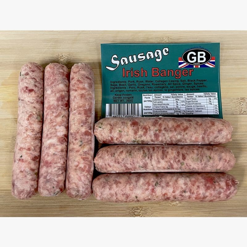 GB Foods - Irish Bangers Sausage Pork