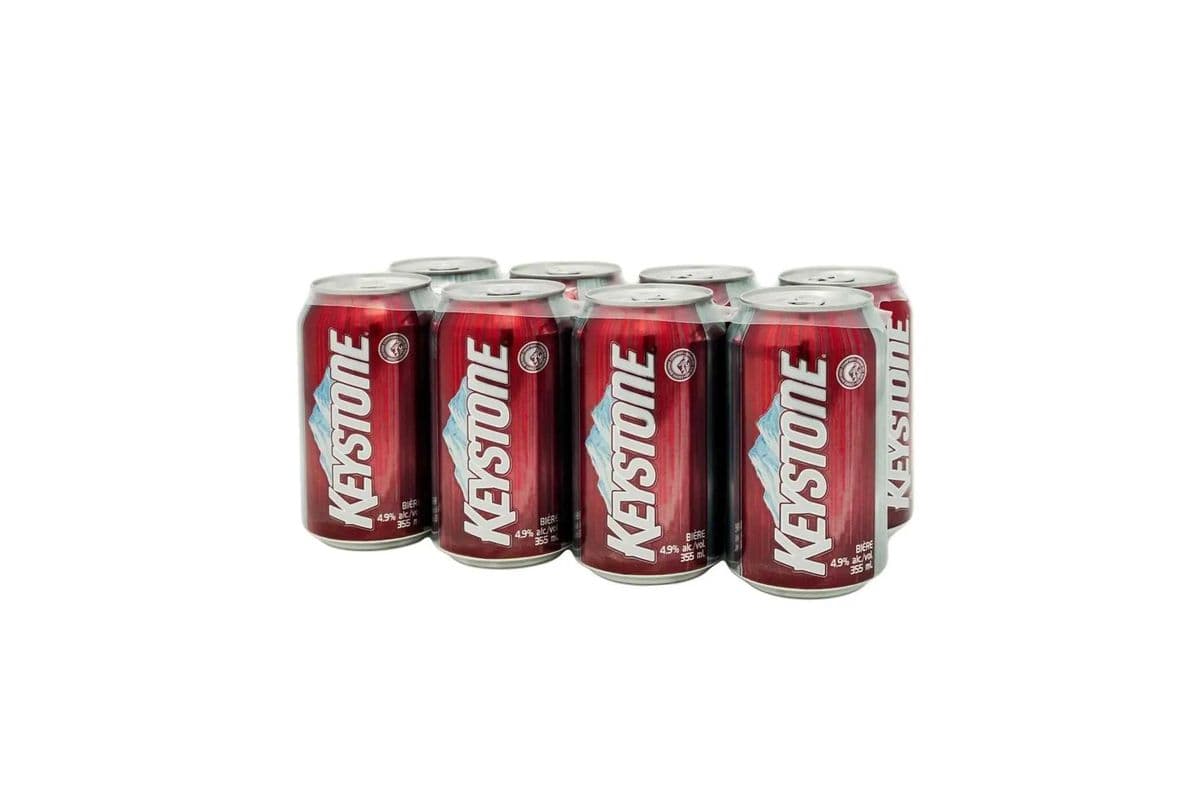 Keystone Lager Beer 8 Cans (8 x 355ml)