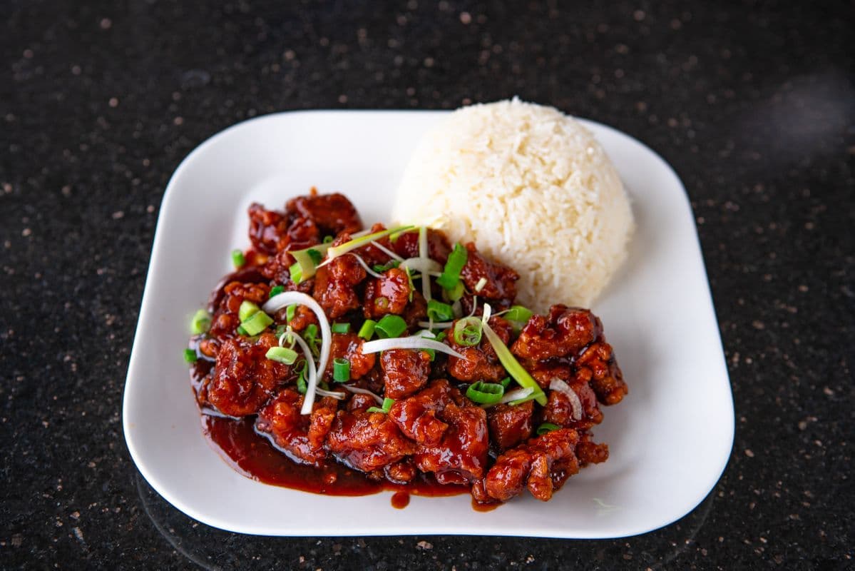 General Tao's Chicken on Steamed Rice
