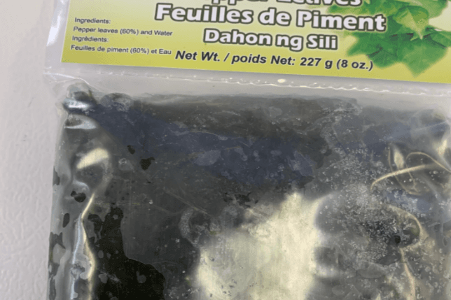 Frozen-Pinoy Choice Pepper Leaves (227 g)