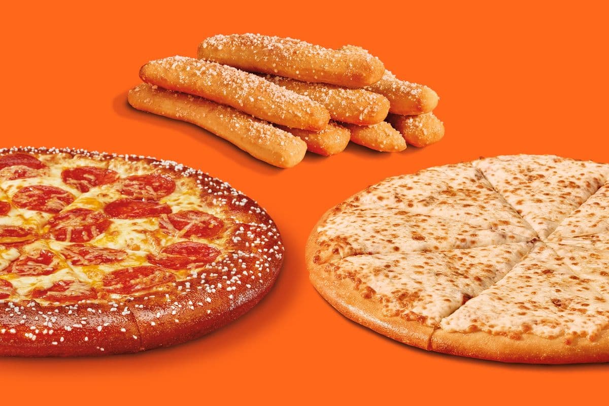 Pretzel Crust Pizza & Medium Cheese Pizza & Crazy Bread Bundle