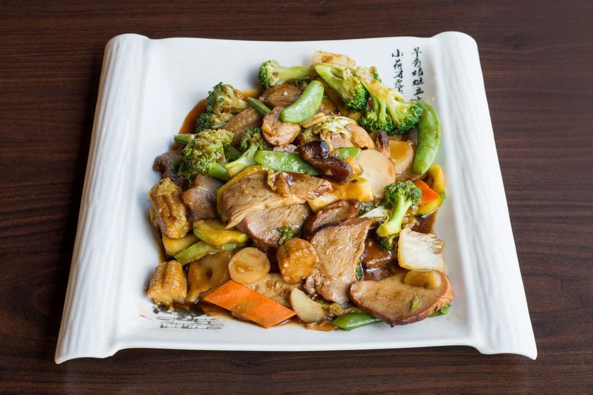 BBQ Pork and Mixed Vegetables