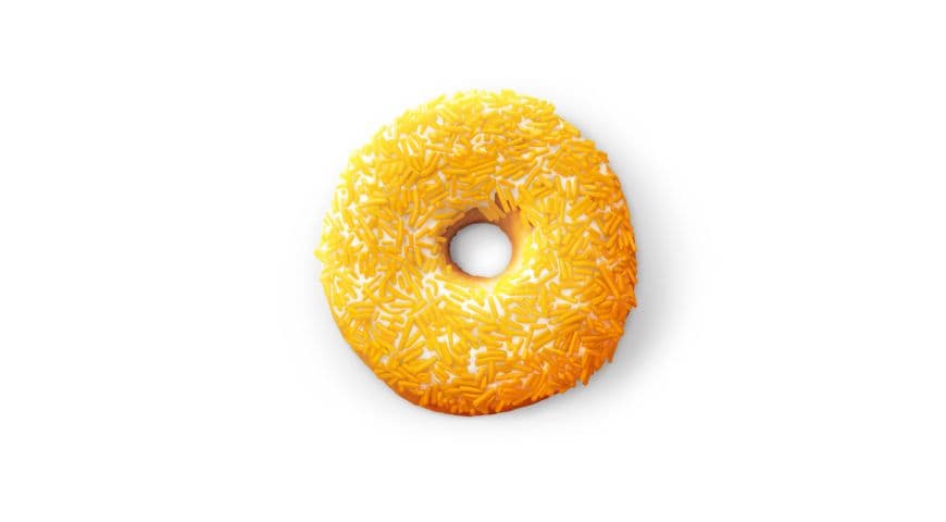 12 Orange Sprinkle Donuts