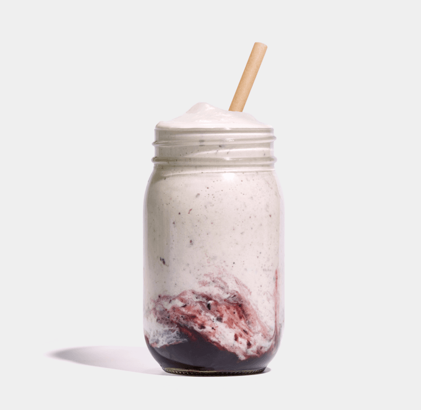 Lait frappé classique Bleuets / Classic Blueberry Milkshake