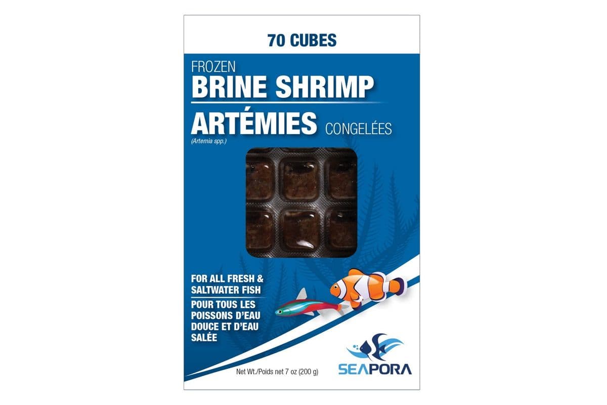 Seapora Frozen Brine Shrimp (70 Cubes) (200 g)