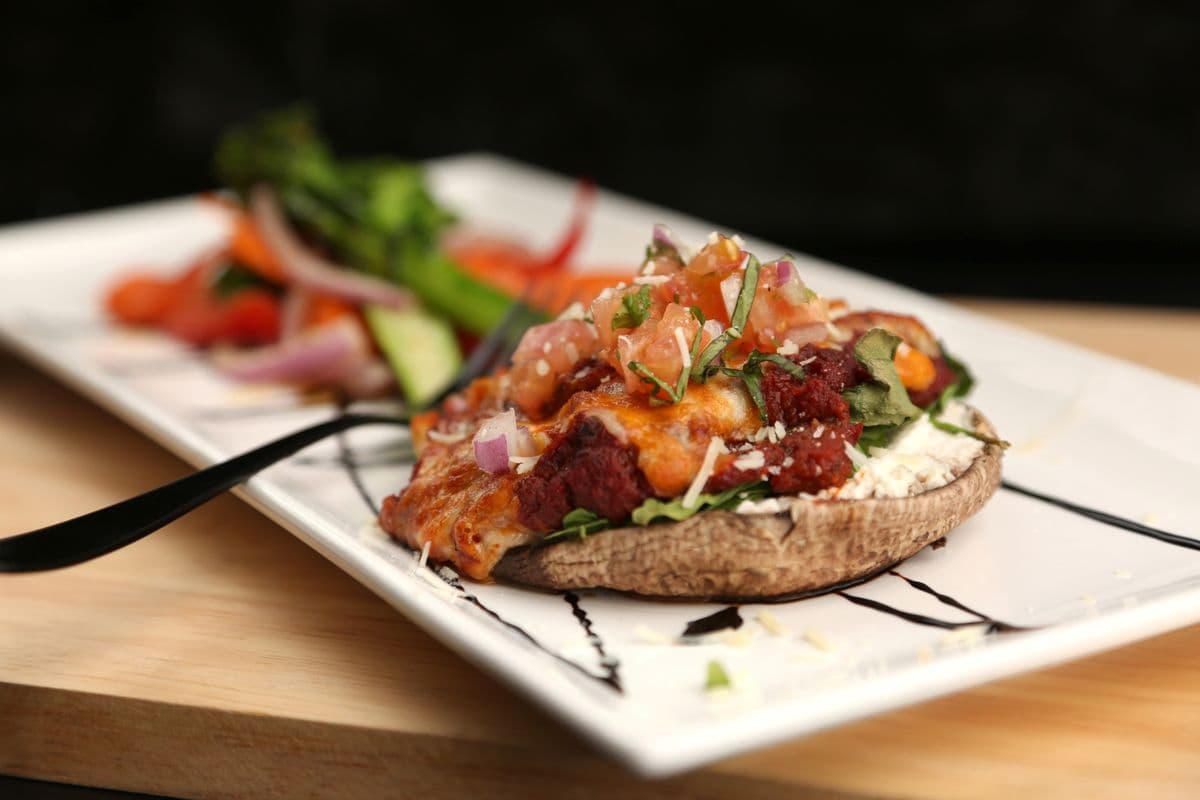 Oven-Roasted Stuffed Portobello