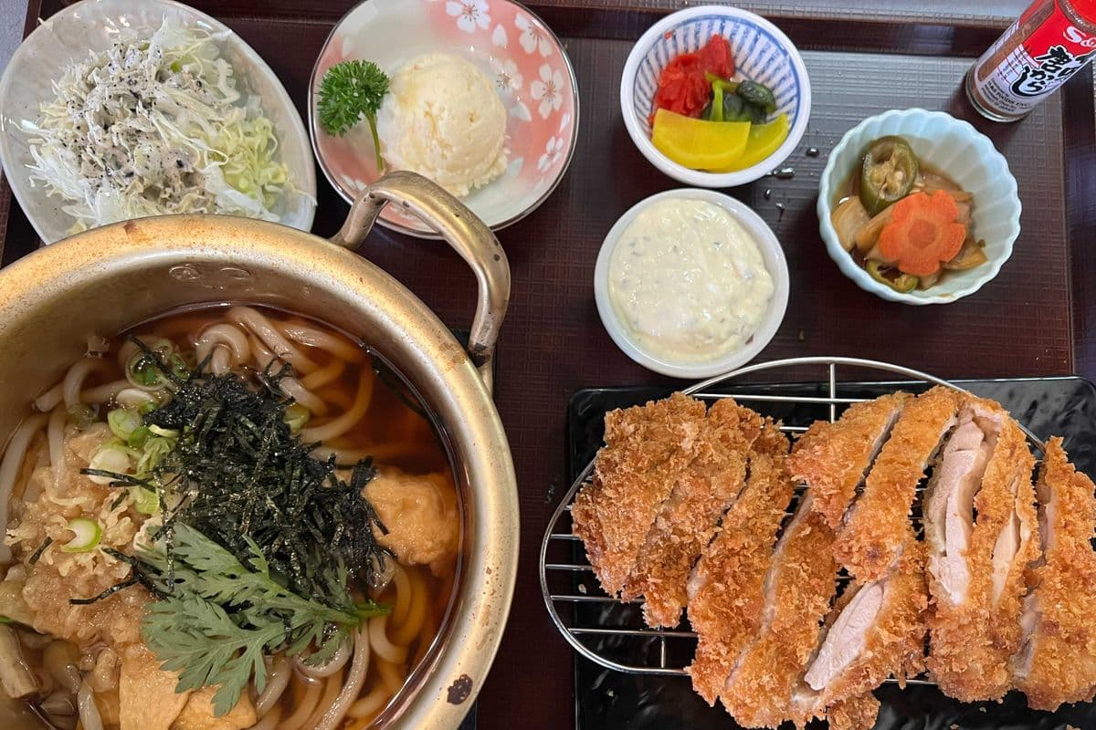 Korean Udon + Chicken Cutlet Set