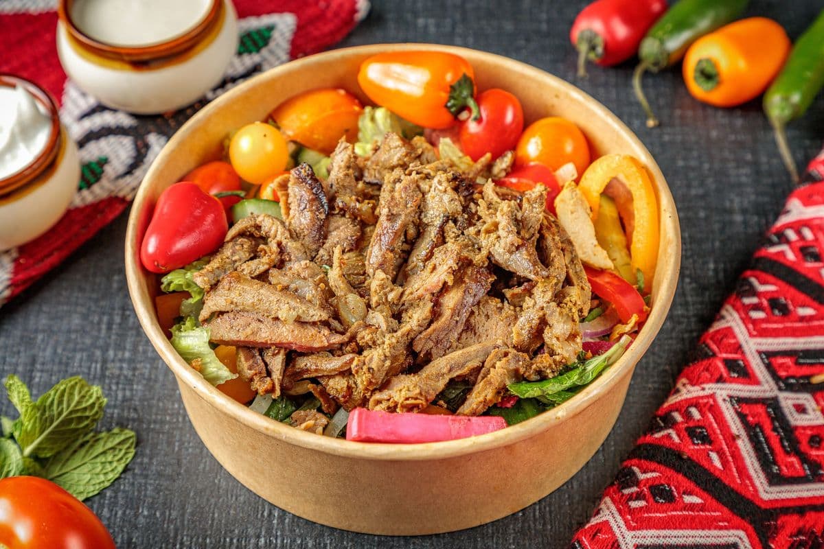 Beef Shawarma Salad Bowl