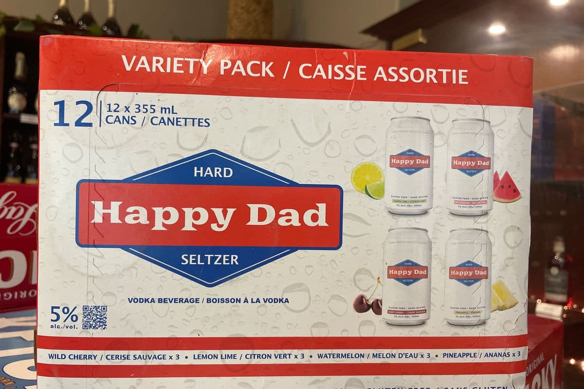HAPPY DAD HARD SELTZER VARIETY 12 CANS (12 x 355mL)