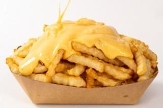Frites avec fromage fondu / Fries with Melted Cheese