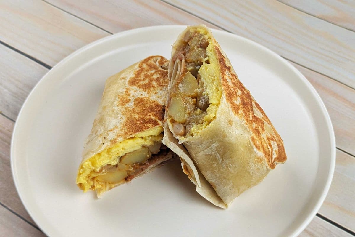 Wrap saucisse et oeuf