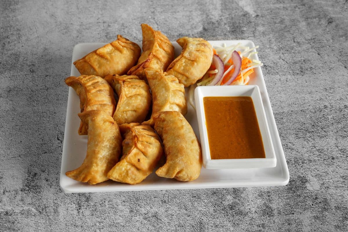 Crispy Veggie Momos (10 pcs)